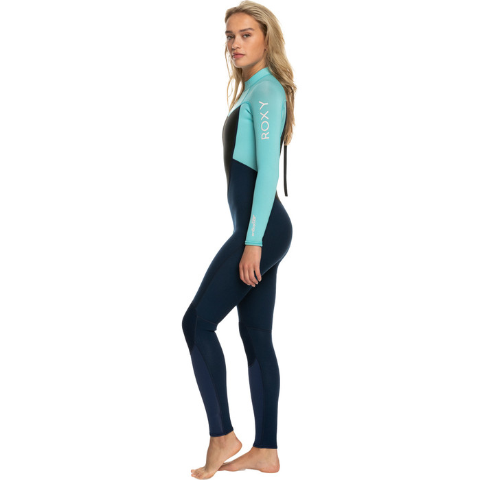 2024 Roxy Womens Prologue 3/2mm Flatlock Back Zip Wetsuit ERJW103074 - Good Mood